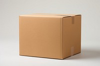 Box cardboard carton white background. 