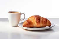 Croissant cup coffee bread. 