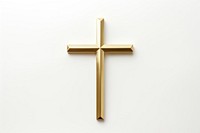 Cross crucifix symbol gold. AI generated Image by rawpixel.