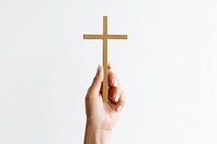 Cross holding symbol hand. AI generated Image by rawpixel.