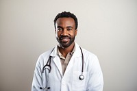 Doctor standing smiling adult. 