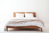 Bed furniture cushion bedroom. AI generated Image by rawpixel.