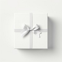 Gift white box white background. 