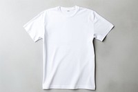 T-shirt sleeve white coathanger. 