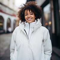 Jacket portrait outdoors adult. 