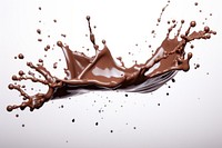 Chocolate refreshment splattered freshness. 