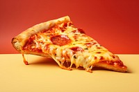 Pizza slice food pepperoni. AI generated Image by rawpixel.