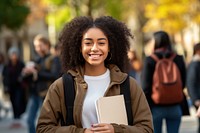 Student smiling female adult. AI generated Image by rawpixel.