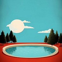 Outdoors plant tree pool. AI generated Image by rawpixel.