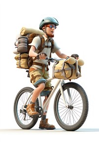 Adventure vehicle bicycle cycling. AI generated Image by rawpixel.