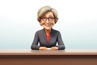 Portrait smiling cartoon female. AI generated Image by rawpixel.