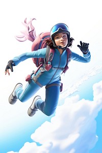 Adventure skydiving footwear helmet. AI generated Image by rawpixel.