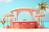 Architecture outdoors summer beach. AI generated Image by rawpixel.