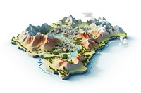 Outdoors nature land map. AI generated Image by rawpixel.
