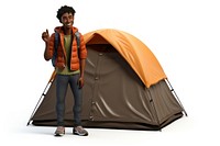 Adult tent adventure outdoors. AI generated Image by rawpixel.