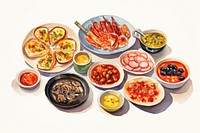 Food meal dish crustacean. AI generated Image by rawpixel.