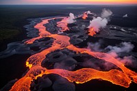 Lava mountain outdoors volcano. 