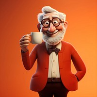 Cartoon adult cup mug. AI generated Image by rawpixel.