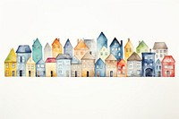 Architecture building painting art. AI generated Image by rawpixel.