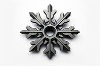 Snow snowflake iron white background. AI generated Image by rawpixel.