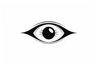 Symbol white logo eye. Image .