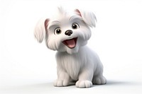 Dog maltese cartoon mammal. AI generated Image by rawpixel.