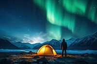 Tent sky outdoors camping. AI generated Image by rawpixel.