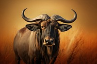 Livestock wildlife buffalo mammal. AI generated Image by rawpixel.