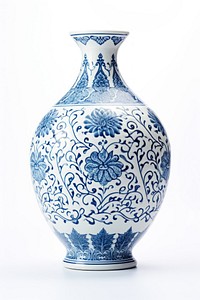Chinese vase porcelain pottery pattern. AI generated Image by rawpixel.