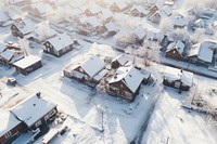 House snow architecture outdoors. 