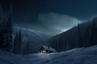 Architecture landscape building winter. AI generated Image by rawpixel.