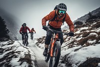 Mountain outdoors bicycle vehicle. AI generated Image by rawpixel.