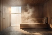 Sauna room architecture relaxation. 