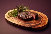Plate meat food beef. AI generated Image by rawpixel.