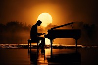 Piano music keyboard musician. 