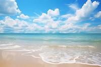 Landscape beach sea panoramic. 