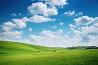 Landscape sky grassland outdoors. 