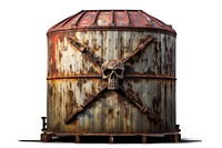 Weathered silo rust white background. AI generated Image by rawpixel.
