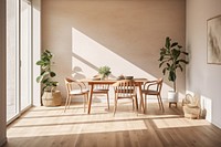 Chair table plant room. AI generated Image by rawpixel.