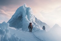 Mountain snow ice photography. 