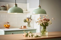 Furniture kitchen flower lighting. 