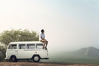 Car vacation vehicle nature. AI generated Image by rawpixel.
