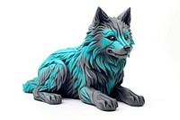 Wolf figurine mammal animal. AI generated Image by rawpixel.