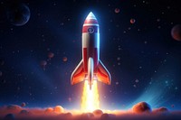 Rocket vehicle space transportation. AI generated Image by rawpixel.