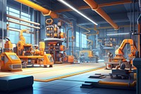 Factory manufacturing architecture building. AI generated Image by rawpixel.