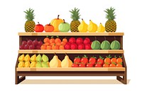 Fruit supermarket pineapple shelf. AI generated Image by rawpixel.