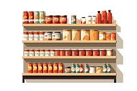 Shelf food supermarket pantry. AI generated Image by rawpixel.