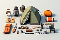 Camping outdoors tent recreation. AI generated Image by rawpixel.