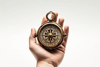 Jewelry compass locket hand. 