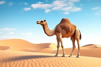 Camel wildlife outdoors nature. AI generated Image by rawpixel.